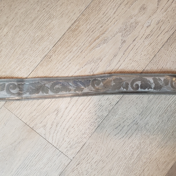 Silver Metal Mesh Rhinestone Belt Decorative Buckle Bling Bling - Picture 4 of 8